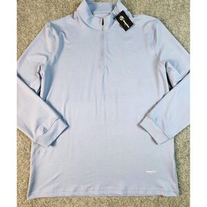 Greenside Golf XXL Light Blue Quarter Zip Long Sleeve Shirt Performance Layering